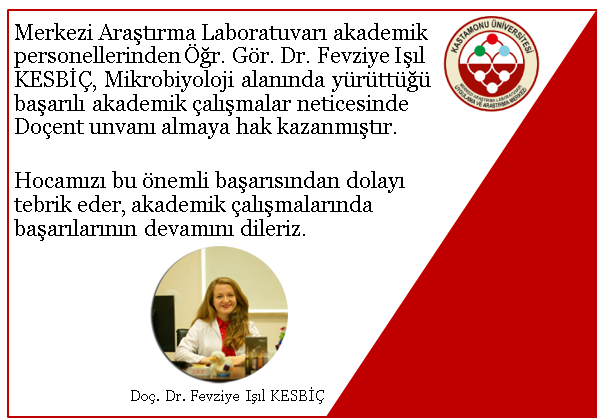 Merkezimiz Akademik Personelinden Doçentlik Başarısı