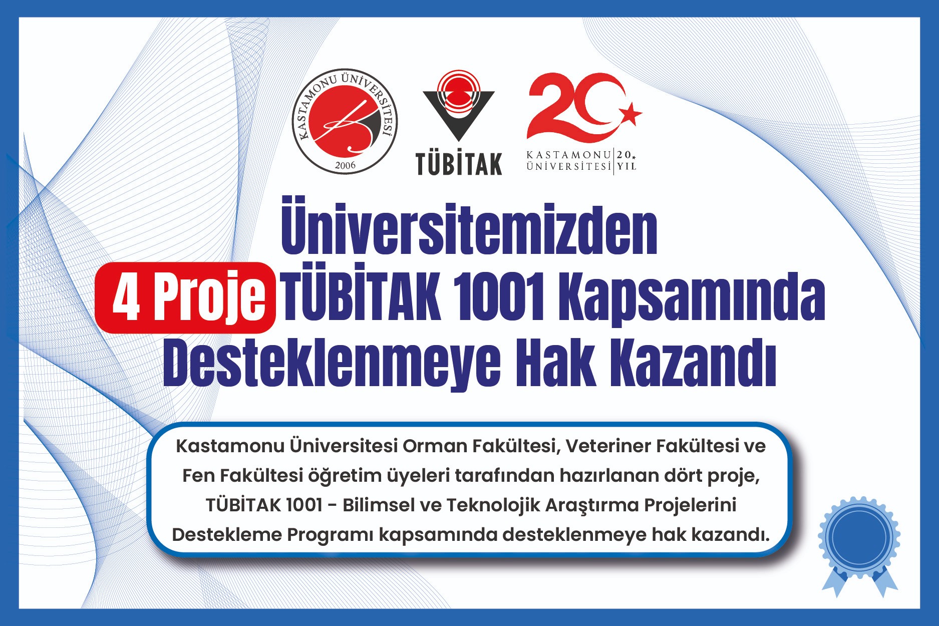  Merkezimizden TÜBİTAK 1001 Proje Başarısı